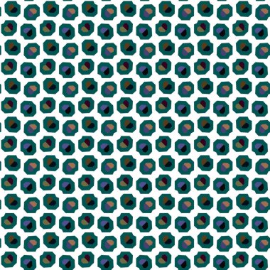 Modern geometrik vektör tasarımı, kusursuz desen çizimi