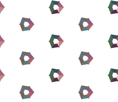 Modern geometrik vektör tasarımı, kusursuz desen çizimi
