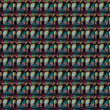 Modern geometrik vektör tasarımı, kusursuz desen çizimi