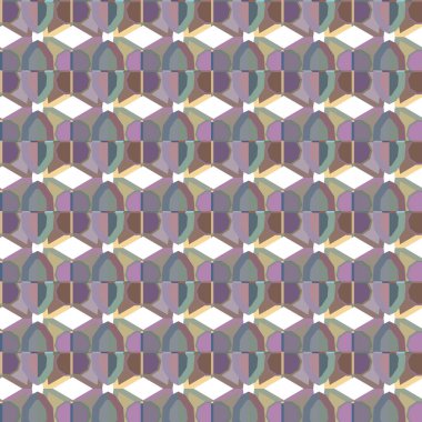 Geometrik şekilli kusursuz desen vektör çizimi