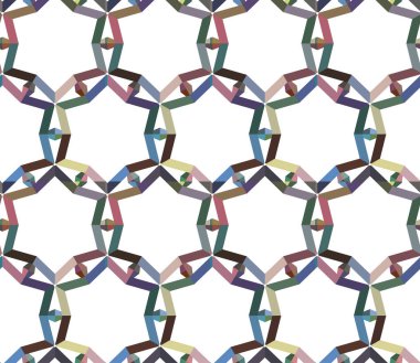 Kusursuz geometrik süslemeli vektör deseni