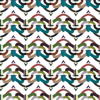 Modern geometrik vektör tasarımı, kusursuz desen çizimi