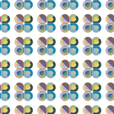Geometrik şekilli kusursuz desen vektör çizimi