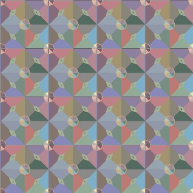 Modern geometrik vektör tasarımı, kusursuz desen çizimi