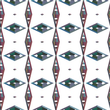Kusursuz geometrik süslemeli vektör deseni