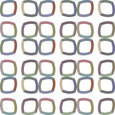 geometrik süsleme biçiminde kusursuz vektör deseni