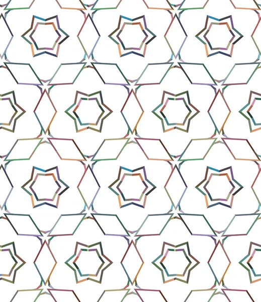 Современный Геометрический Векторный Дизайн Бесшовная Иллюстрация Шаблонов — стоковый вектор