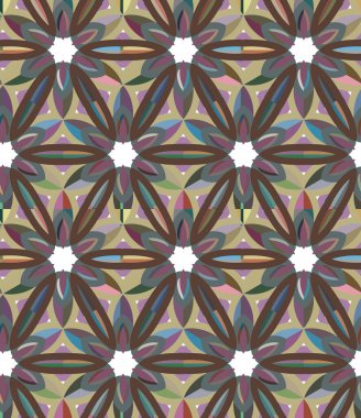 Modern geometrik vektör tasarımı, kusursuz desen çizimi