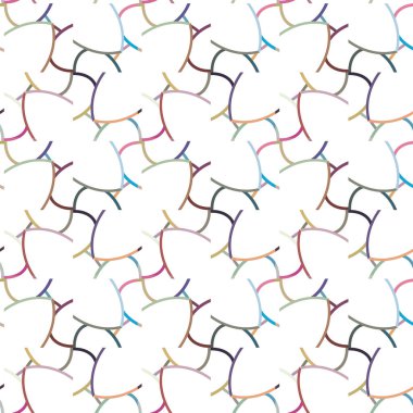 Modern geometrik vektör tasarımı, kusursuz desen çizimi