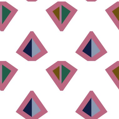 Modern geometrik vektör tasarımı, kusursuz desen çizimi