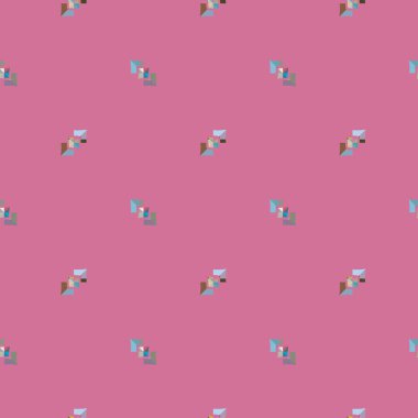 Modern geometrik vektör tasarımı, kusursuz desen çizimi