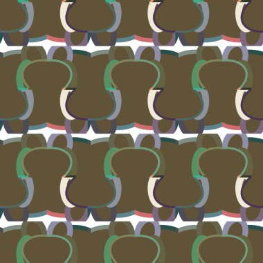 Modern geometrik vektör tasarımı, kusursuz desen çizimi