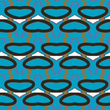 geometrik süsleme biçiminde kusursuz vektör deseni