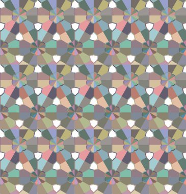 Modern geometrik vektör tasarımı, kusursuz desen çizimi