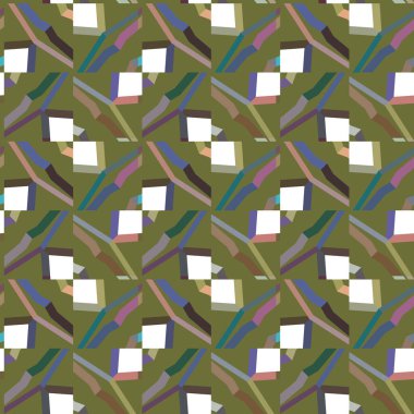 Modern geometrik vektör tasarımı, kusursuz desen çizimi