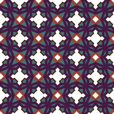 Modern geometrik vektör tasarımı, kusursuz desen çizimi