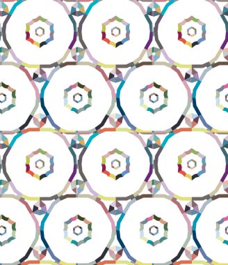 Modern geometrik vektör tasarımı, kusursuz desen çizimi