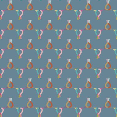 Modern geometrik vektör tasarımı, kusursuz desen çizimi