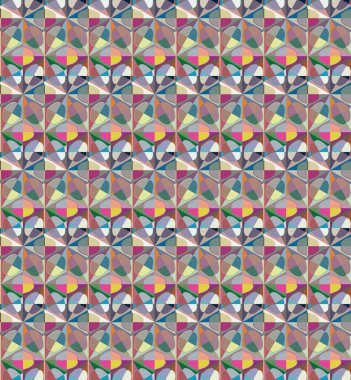 Modern geometrik vektör tasarımı, kusursuz desen çizimi