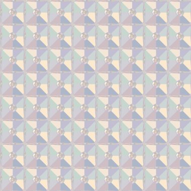 Geometrik şekilli kusursuz desen vektör çizimi