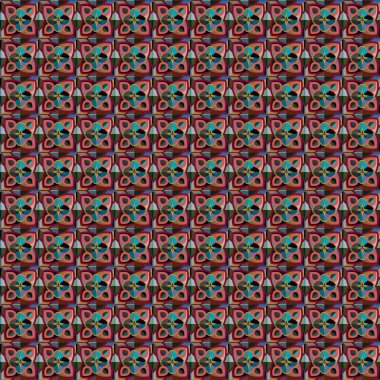 Modern geometrik vektör tasarımı, kusursuz desen çizimi