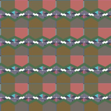 Modern geometrik vektör tasarımı, kusursuz desen çizimi