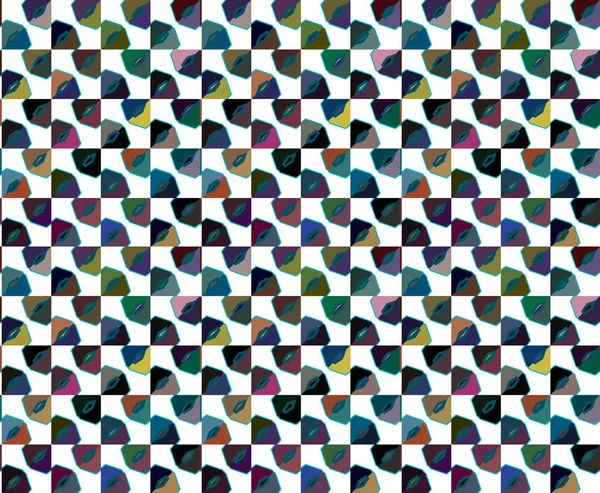 Modern geometrik vektör tasarımı, kusursuz desen çizimi