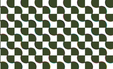 Modern geometrik vektör tasarımı, kusursuz desen çizimi