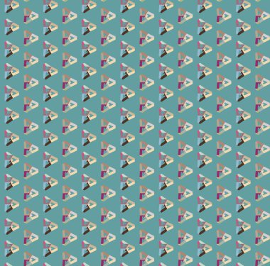 Modern geometrik vektör tasarımı, kusursuz desen çizimi