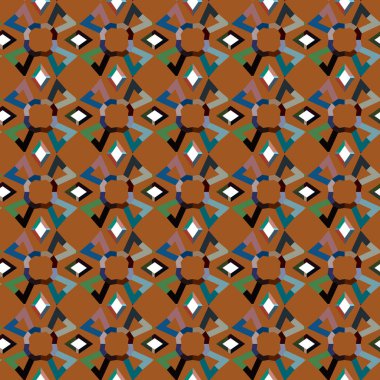 Modern geometrik vektör tasarımı, kusursuz desen çizimi