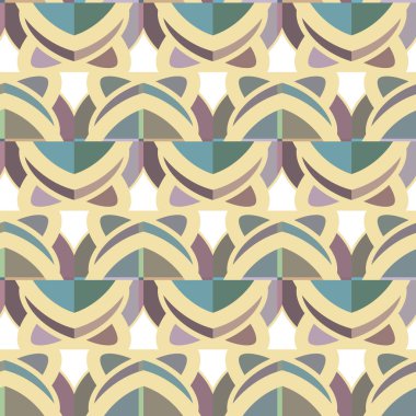 Modern geometrik vektör tasarımı, kusursuz desen çizimi