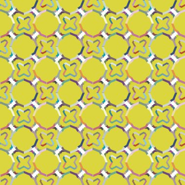 Modern geometrik vektör tasarımı, kusursuz desen çizimi