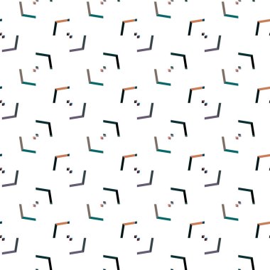 Kusursuz geometrik süslemeli vektör deseni