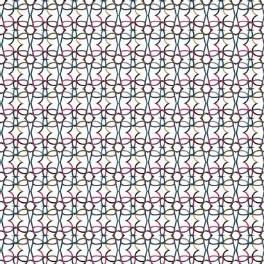 Modern geometrik vektör tasarımı, kusursuz desen çizimi