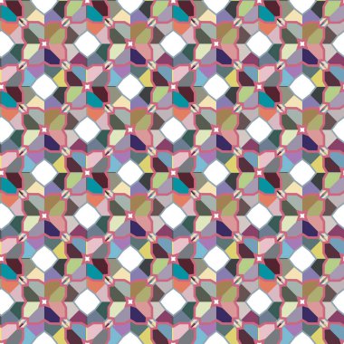 Modern geometrik vektör tasarımı, kusursuz desen çizimi