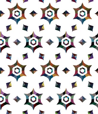 Modern geometrik vektör tasarımı, kusursuz desen çizimi