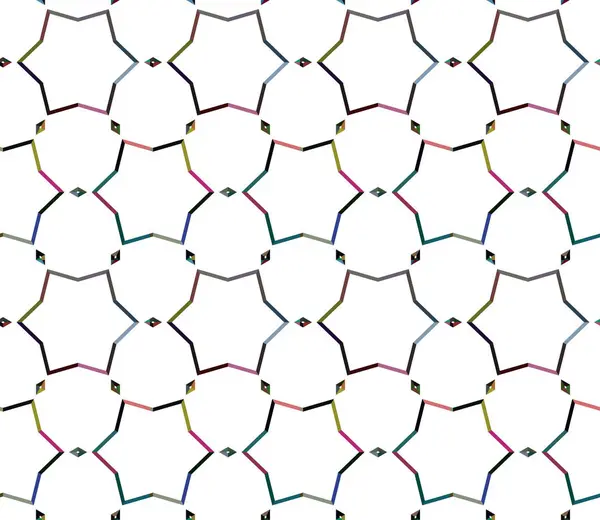 現代の幾何学的ベクトル設計シームレスなパターン図 — ストックベクタ