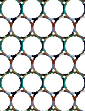 Modern geometrik vektör tasarımı, kusursuz desen çizimi