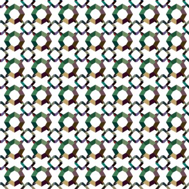 Modern geometrik vektör tasarımı, kusursuz desen çizimi