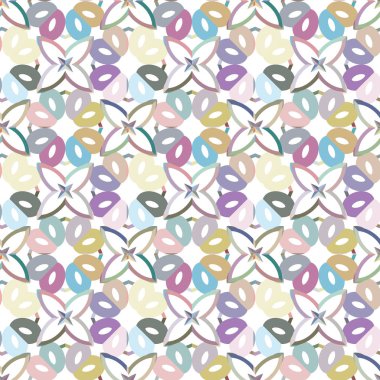 geometrik süsleme biçiminde kusursuz vektör deseni