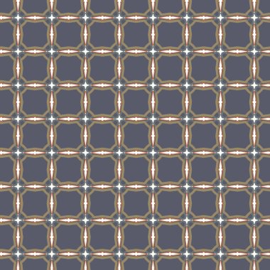 Geometrik şekilli kusursuz desen vektör çizimi