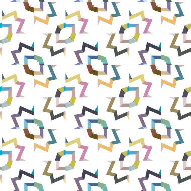 Modern geometrik vektör tasarımı, kusursuz desen çizimi