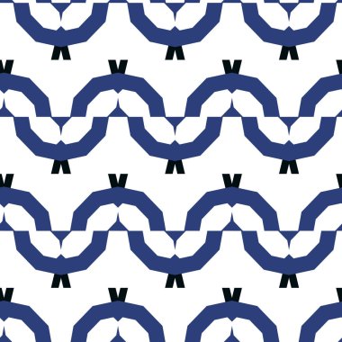 Dekoratif şekiller ile Seamless Modeli.