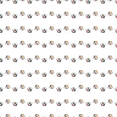 Modern geometrik vektör tasarımı, kusursuz desen çizimi