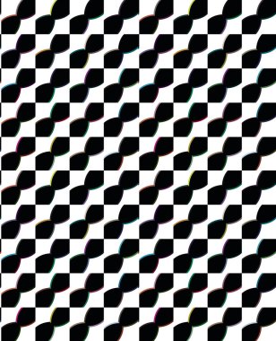 Modern geometrik vektör tasarımı, kusursuz desen çizimi