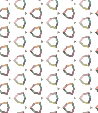 Modern geometrik vektör tasarımı, kusursuz desen çizimi