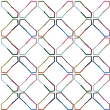 Kusursuz geometrik süslemeli vektör deseni