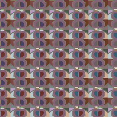 Modern geometrik vektör tasarımı, kusursuz desen çizimi