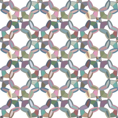 Modern geometrik vektör tasarımı, kusursuz desen çizimi