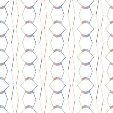 Modern geometrik vektör tasarımı, kusursuz desen çizimi